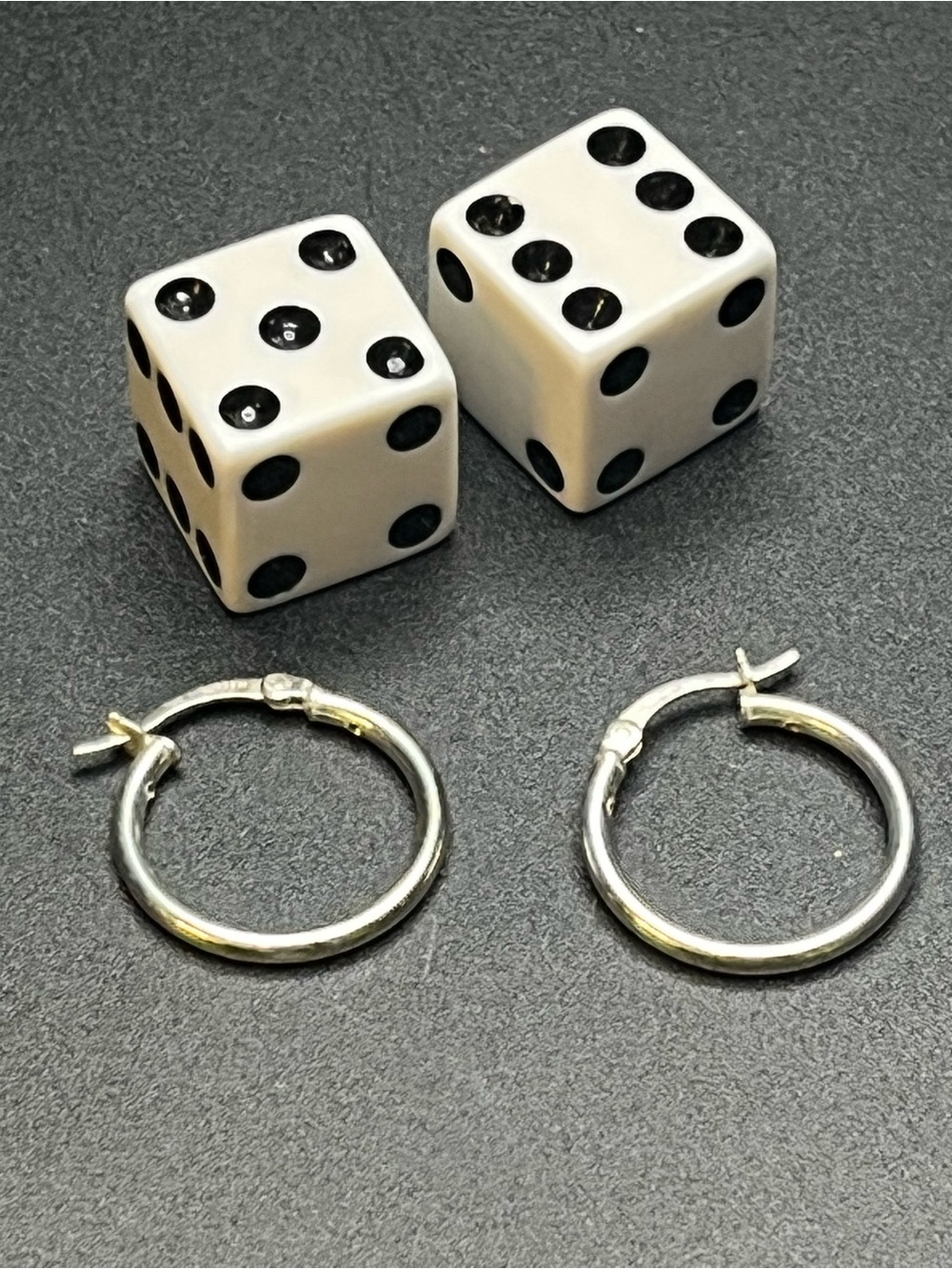 Vintage Y2K Sterling Silver Small Hoop Earrings 20mm